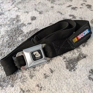Dale Earnhardt Sr 3 NASCAR Seatbelt Belt Buckle Black Nylon Adjustable Men's